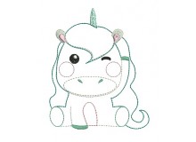 Stickdatei - Sweet Unicorn 2 Appli